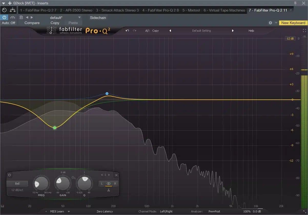 FREQUENCY SLOTTING CUT