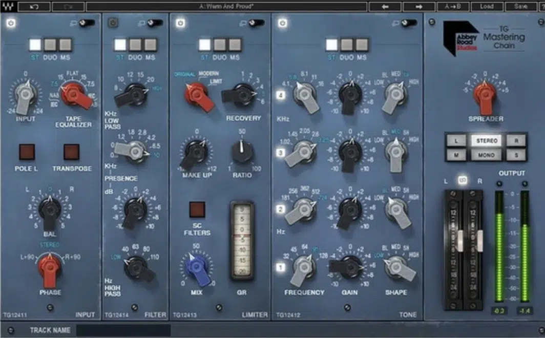 9 Waves Abbey Road TG Mastering Chain - Unison