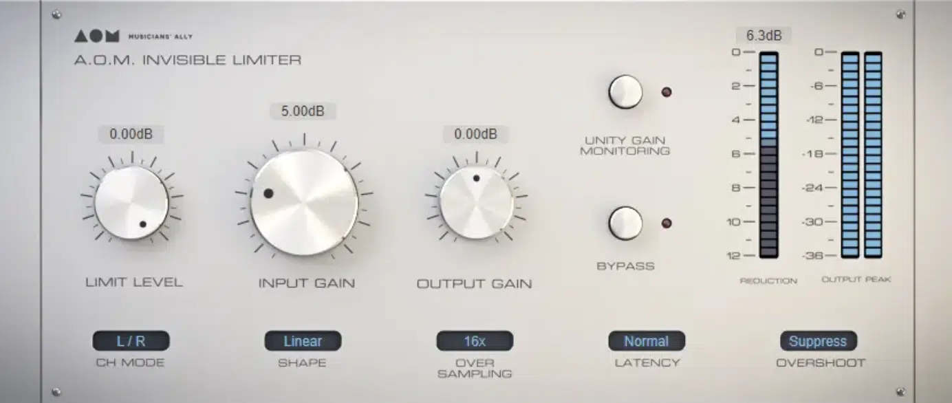 AOM Invisible Limiter - Unison