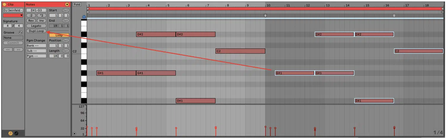 Ableton Duplicate Loops - Unison