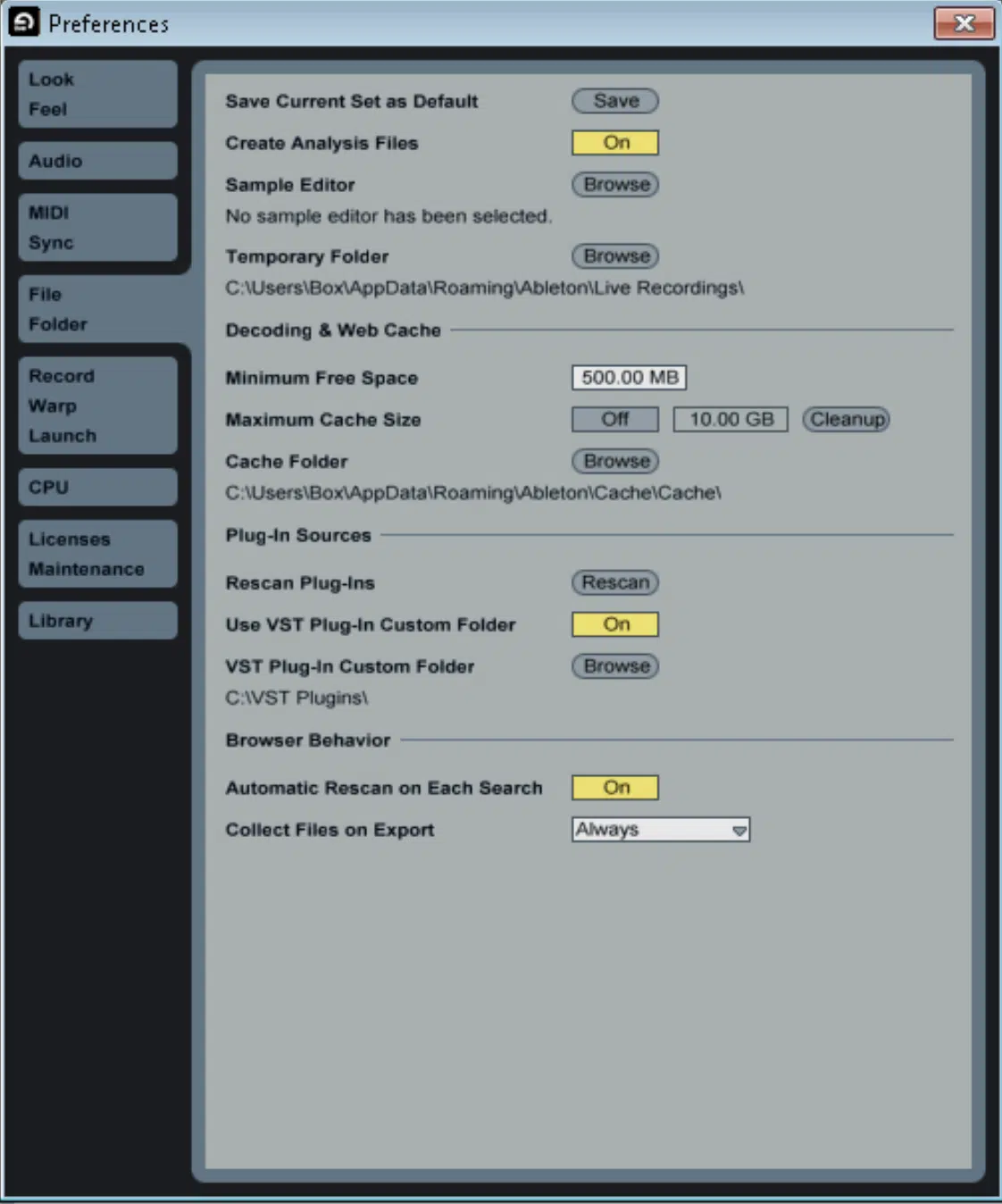 Ableton Live Rescan Plugins - Unison