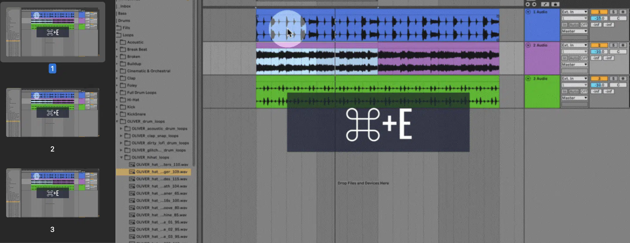 Ableton Split Clips - Unison