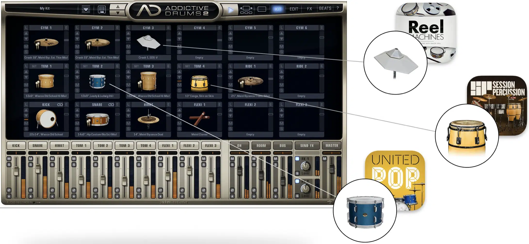 Addictive Drums Build Your Own Kit - Unison