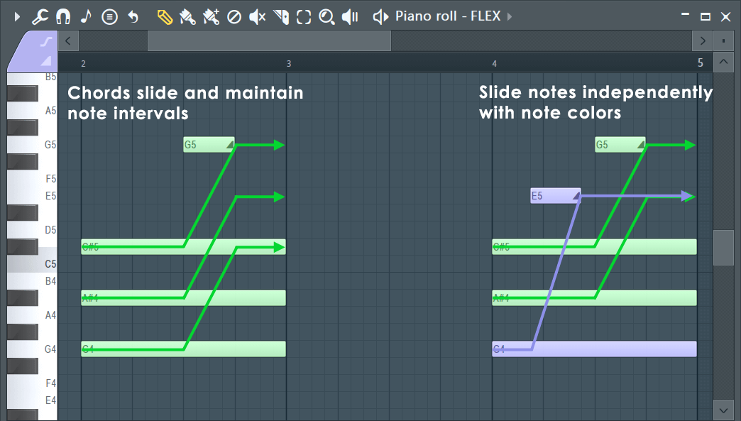 Advanced note manipulation - Unison