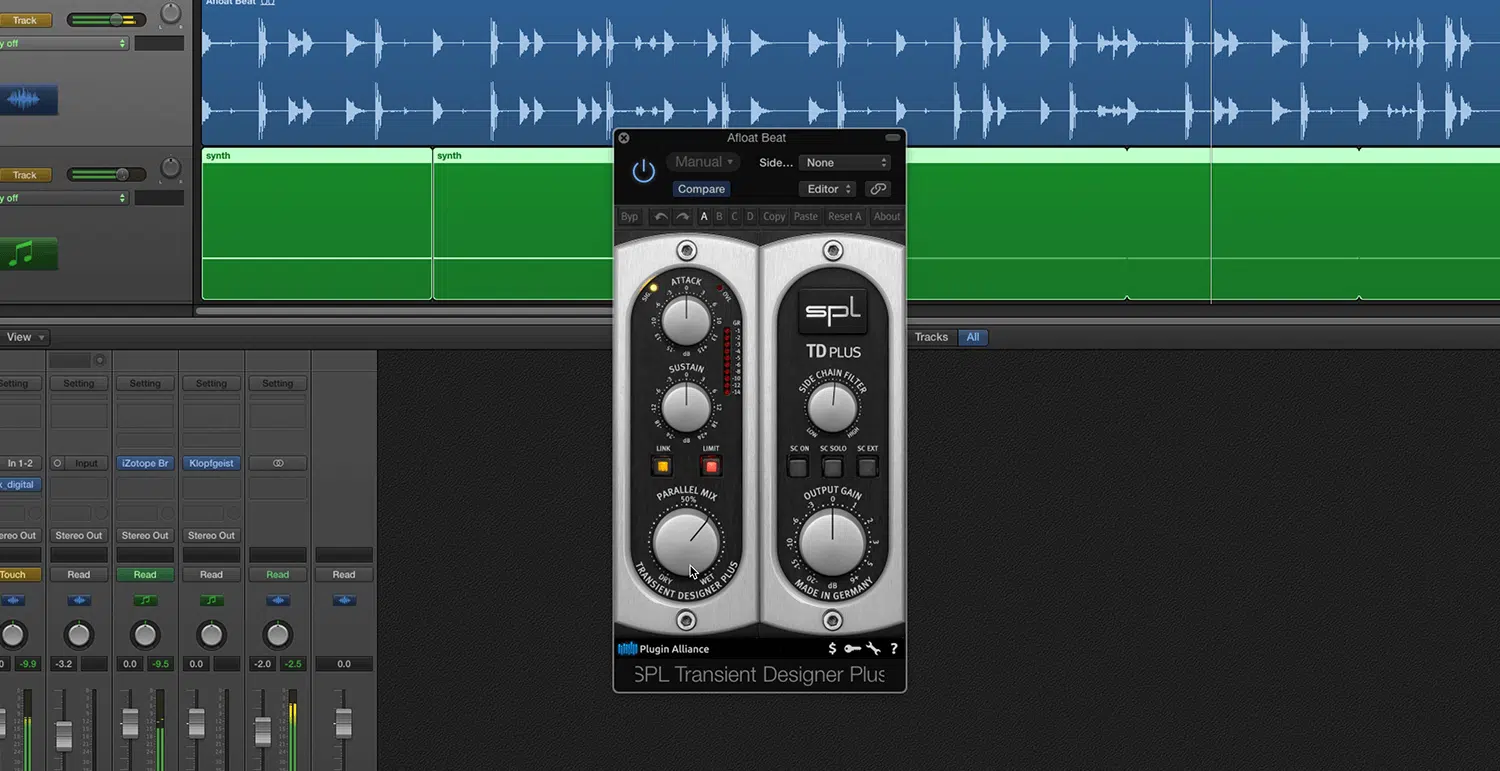 Automation on Transient Shapers - Unison