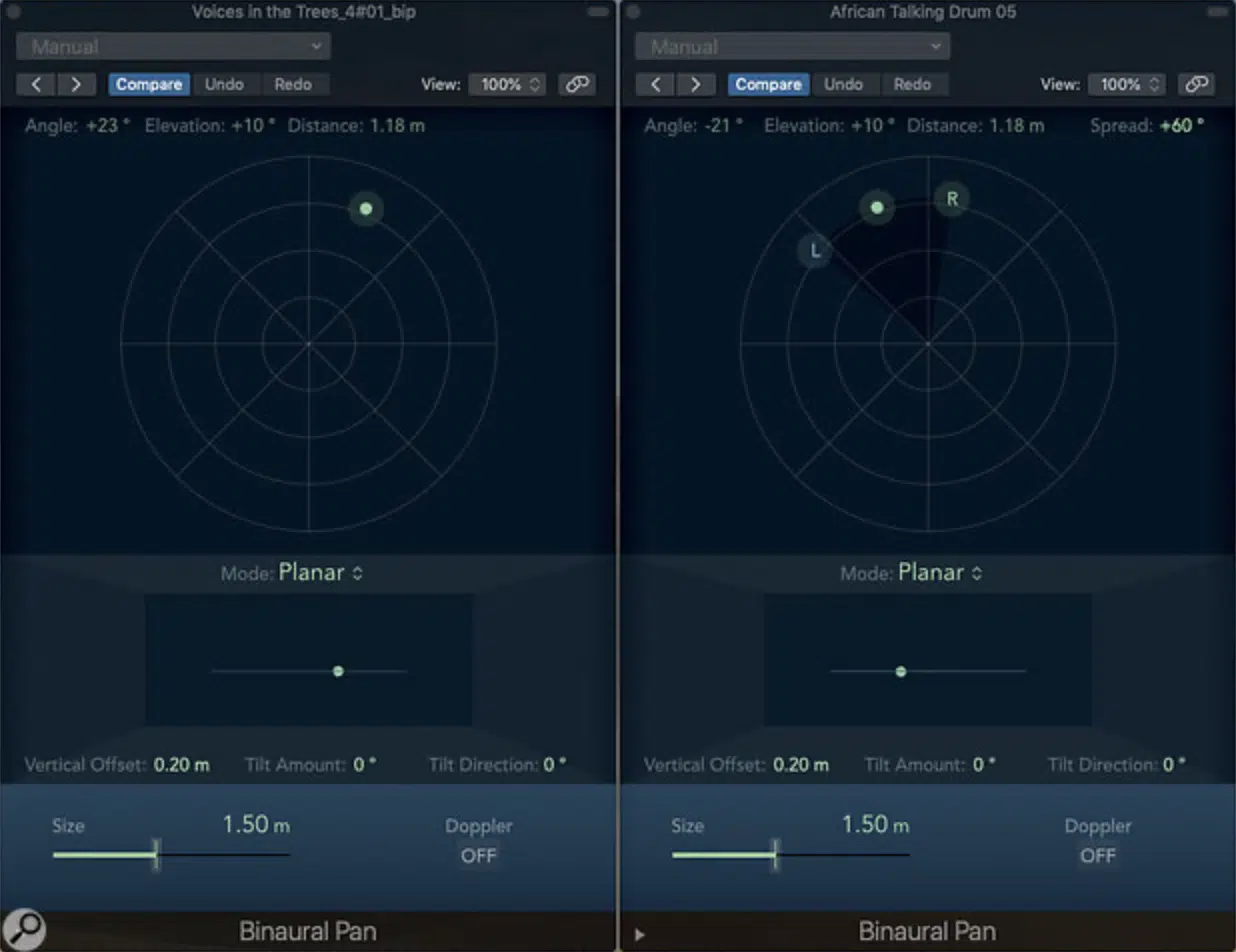 Binaural Panning 2 - Unison