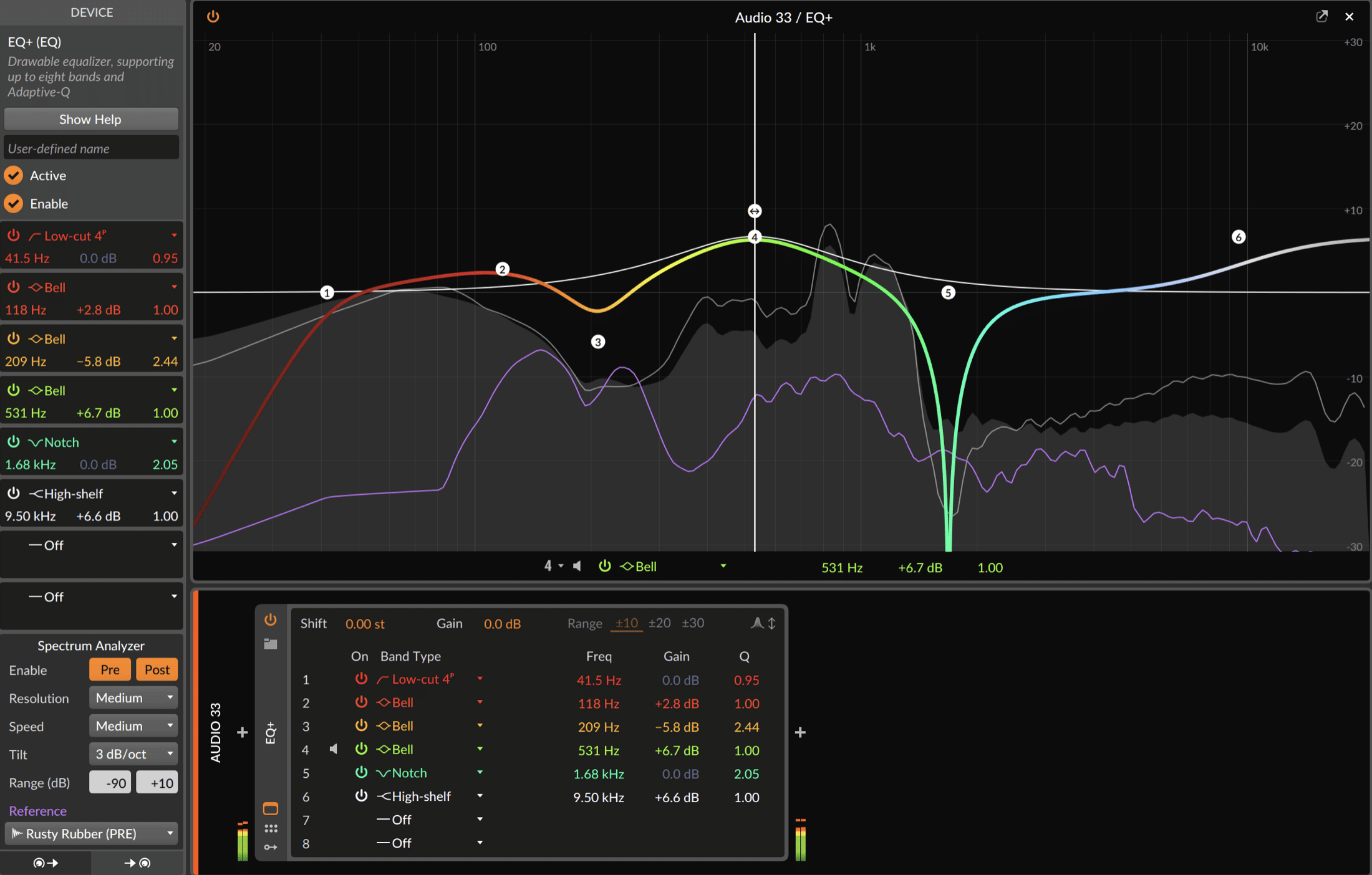 Bitwig EQ - Unison