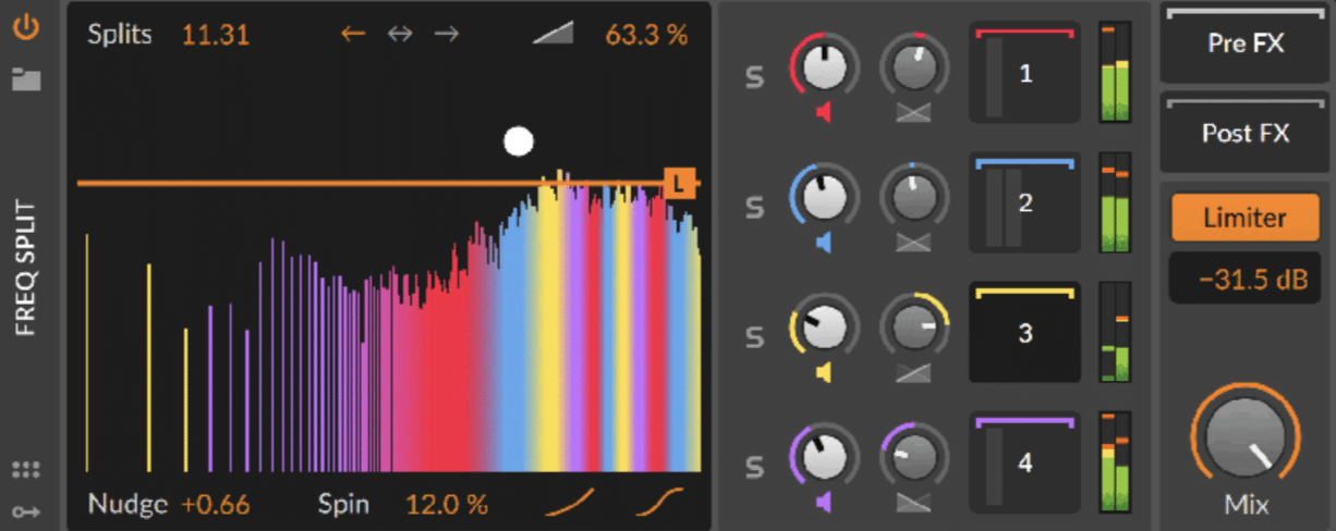 Bitwig Frequency Split - Unison