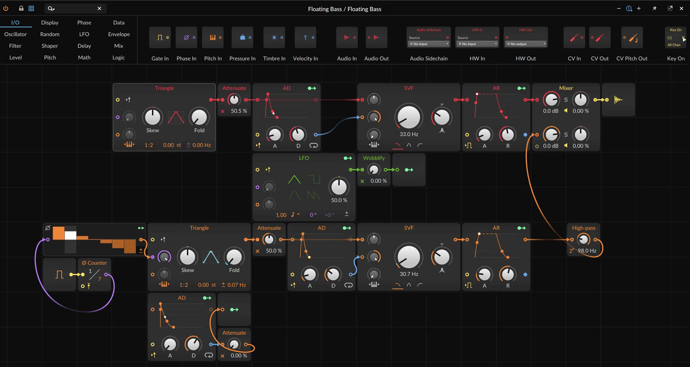 Bitwig Grid - Unison