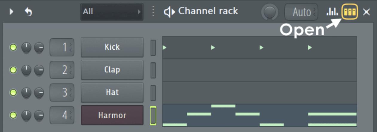 Channel Rack 1 - Unison