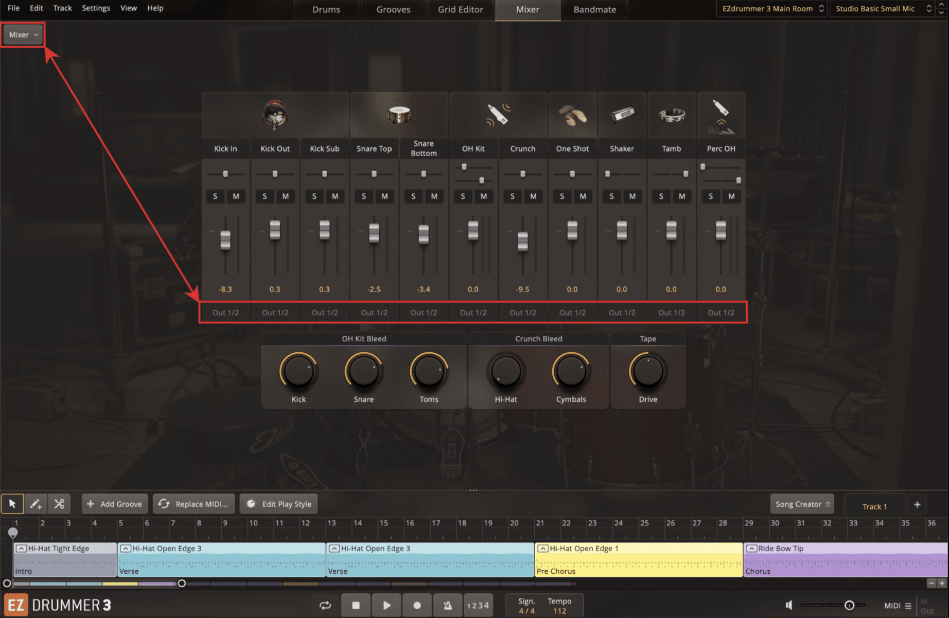 Channel Strips and Effects Slots - Unison