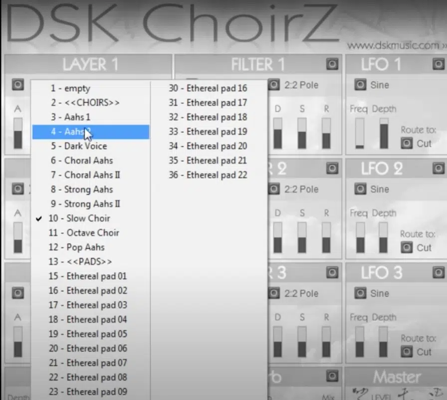 ChoirZ Layer Change - Unison