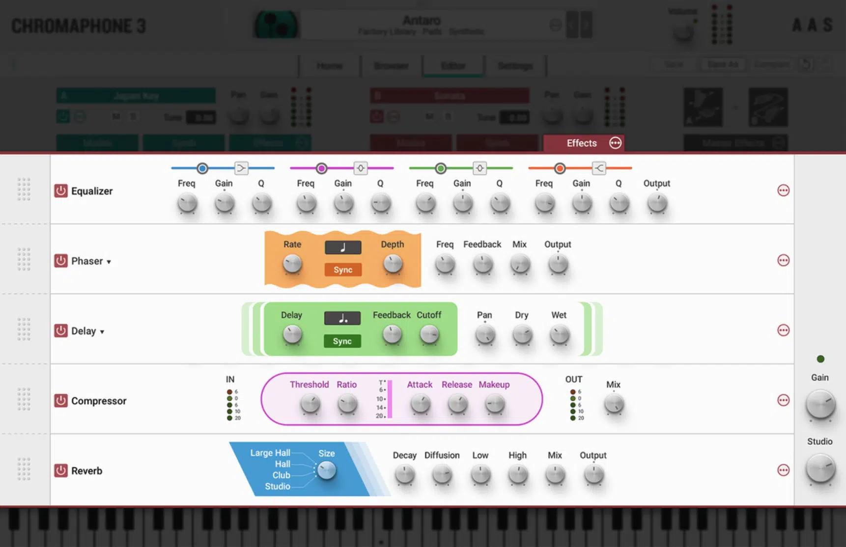 Chromaphone Effects 3 racks - Unison