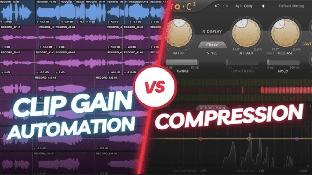 Clip Gain Automation vs Compression - Unison