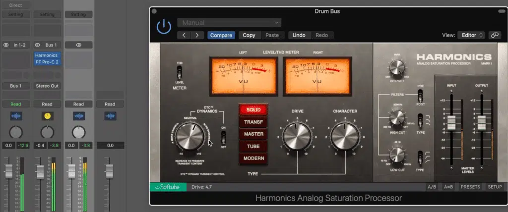 Compression vs Saturation on the Drum Bus - Unison