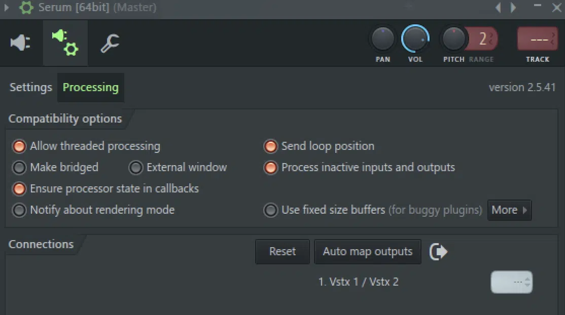 Configuring Plugin Settings FL Studio - Unison