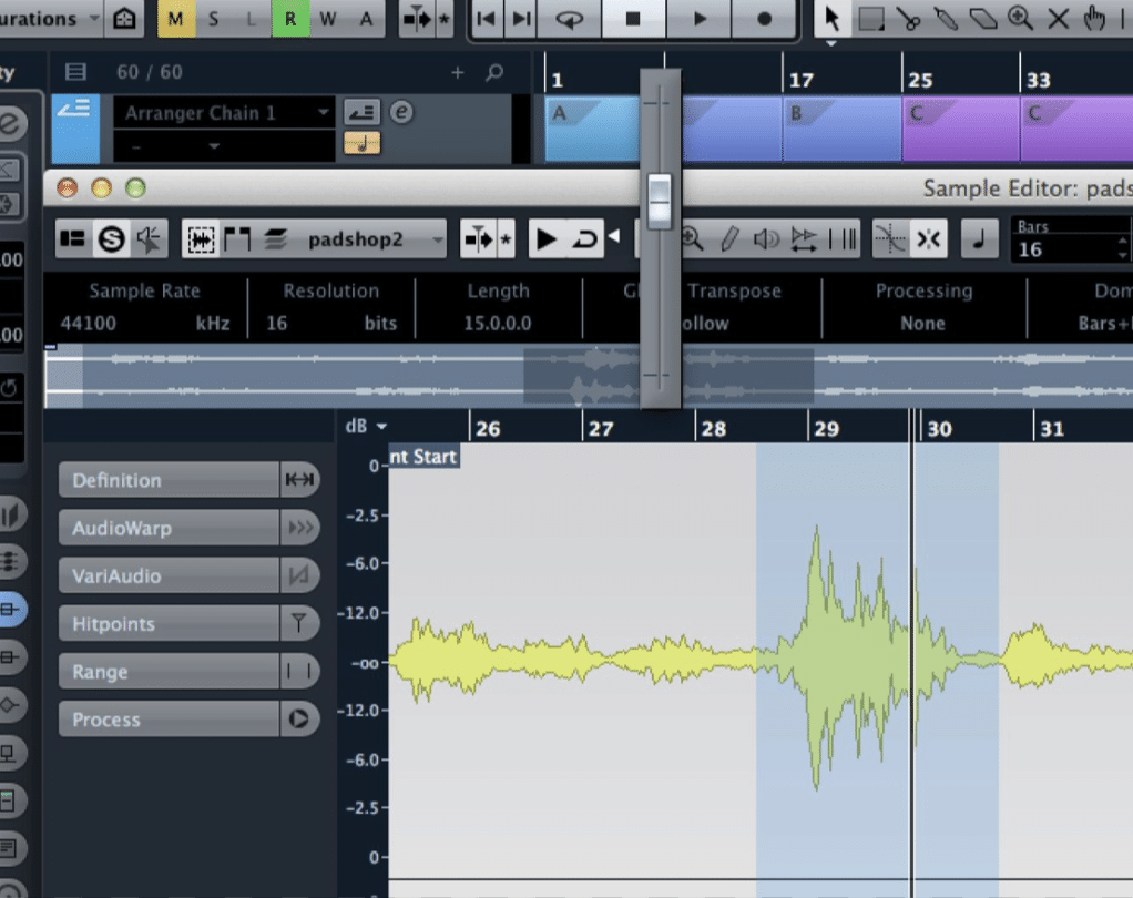 Cubase Audio Editing - Unison