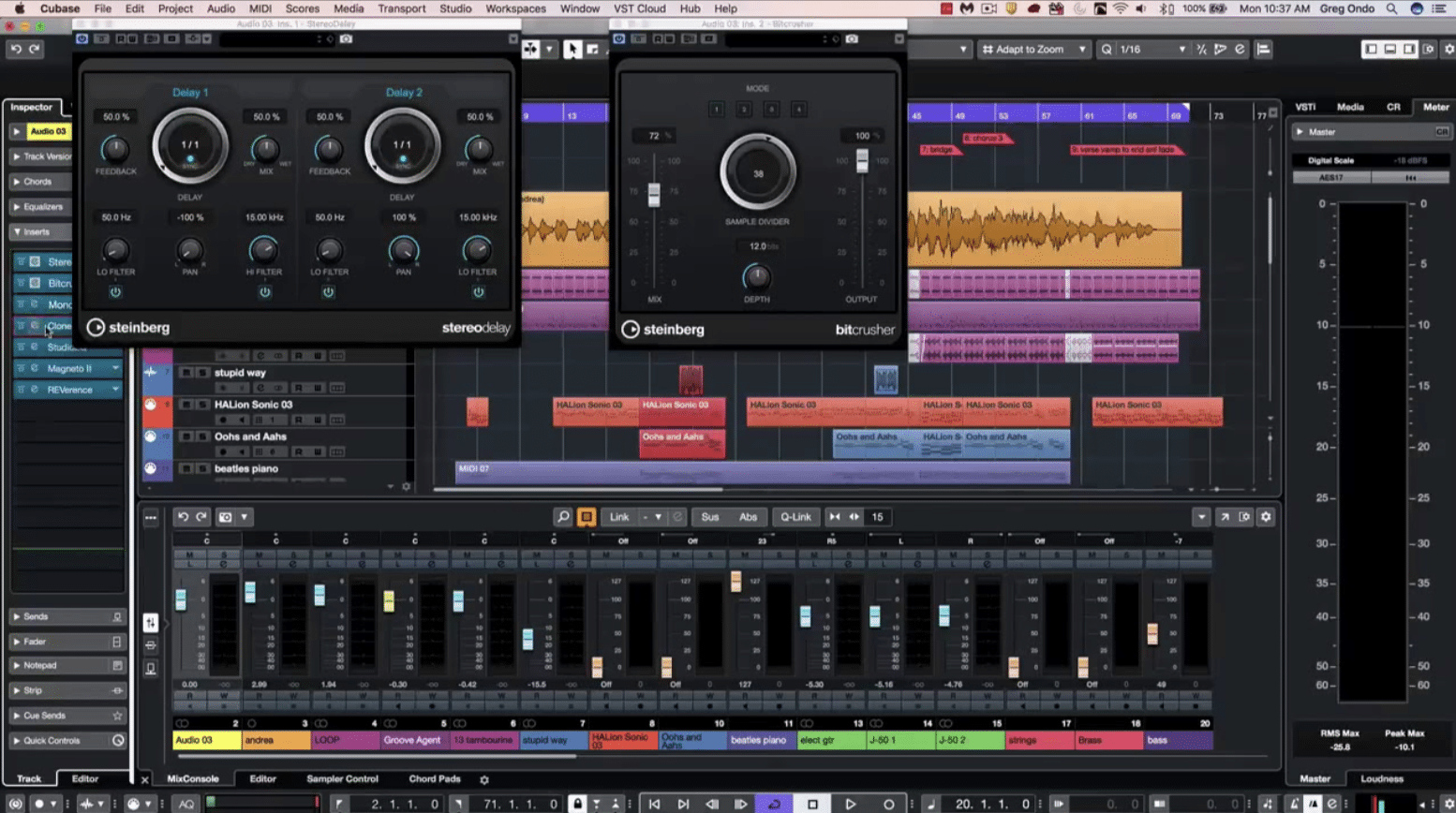 Cubase Interface - Unison