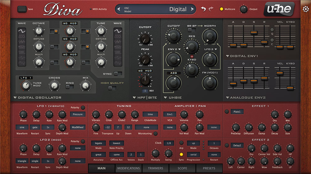 DIVA IS A GREAT VST SYNTH