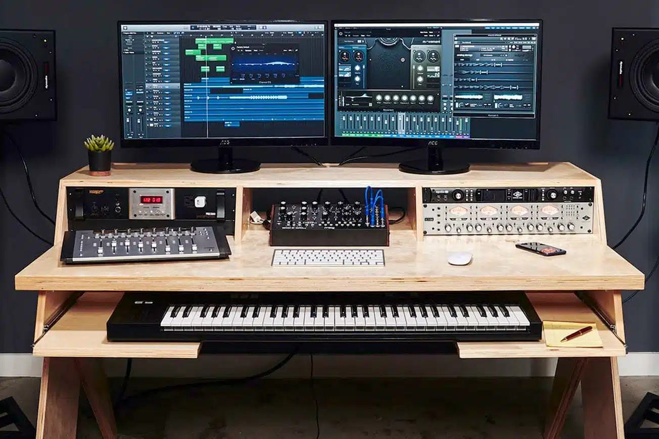 Desk For Music Production - home studio - Unison Audio