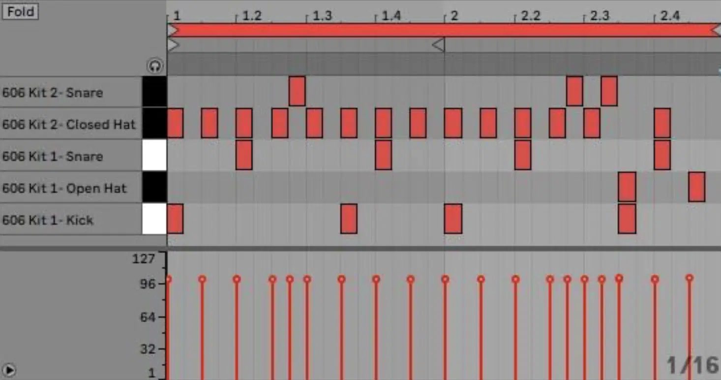 DnB Drum Patterns Kick - Unison