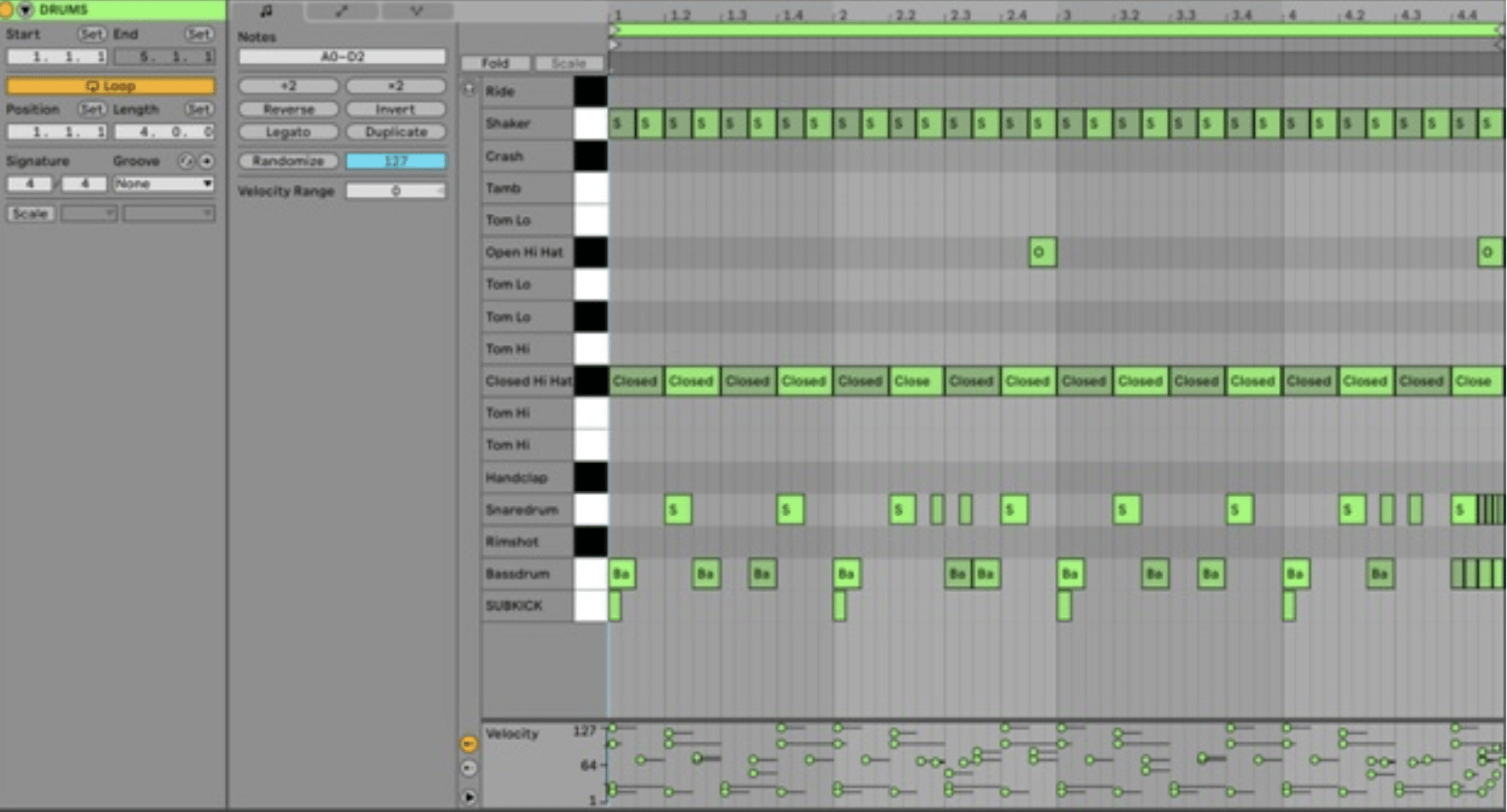 drum MIDI