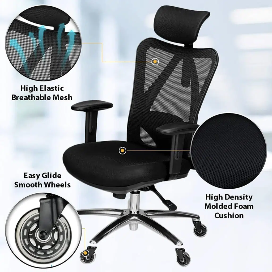 Duramont Ergonomic Adjustable Office Chair 2 - Unison