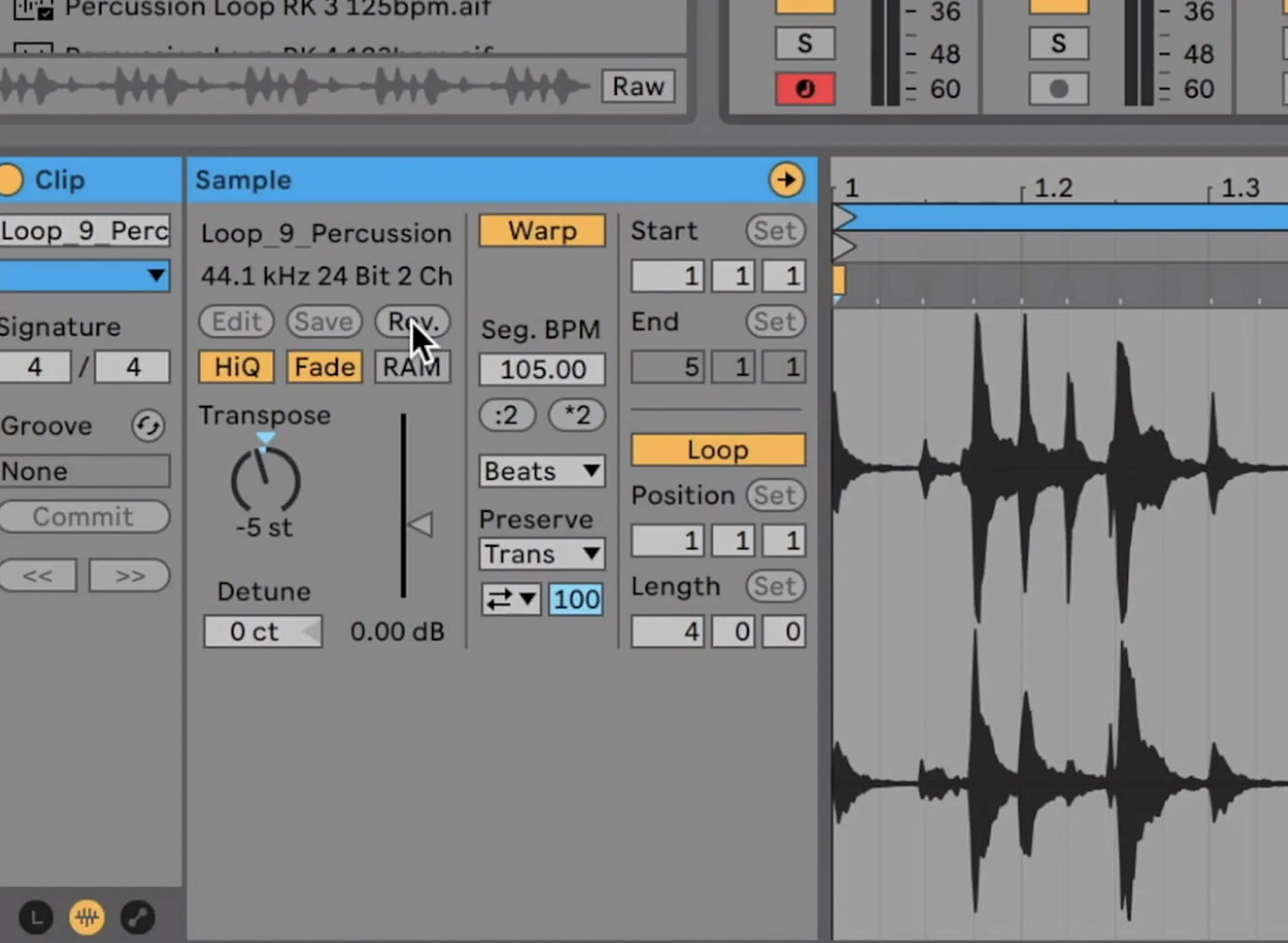 Editing Audio Clips in Ableton - Unison
