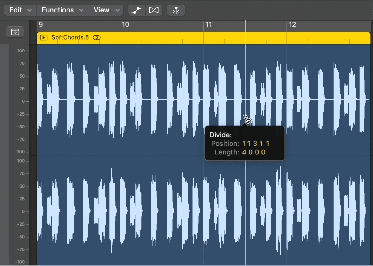 Editing Audio Tracks - Unison