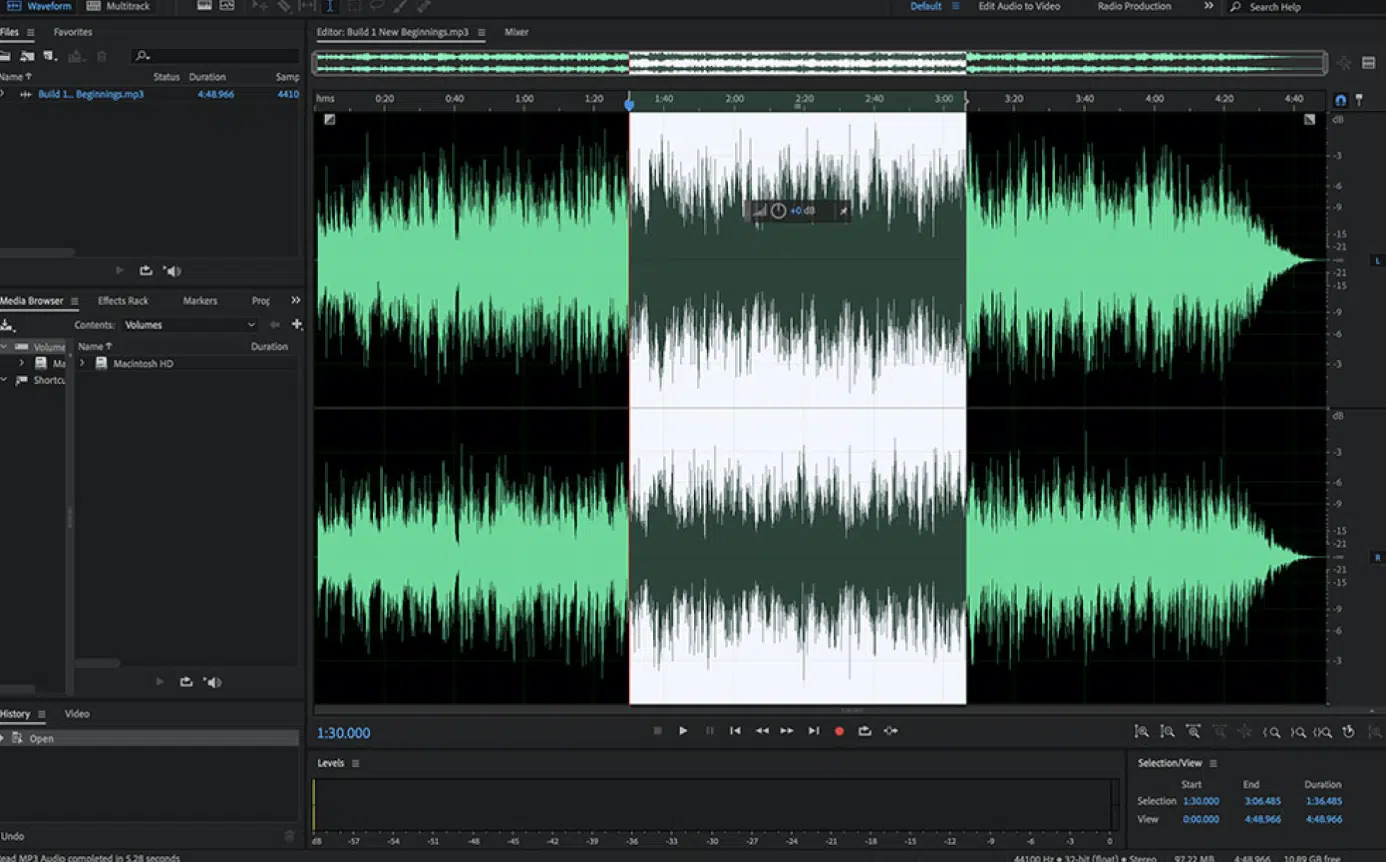 Editing audio - Unison