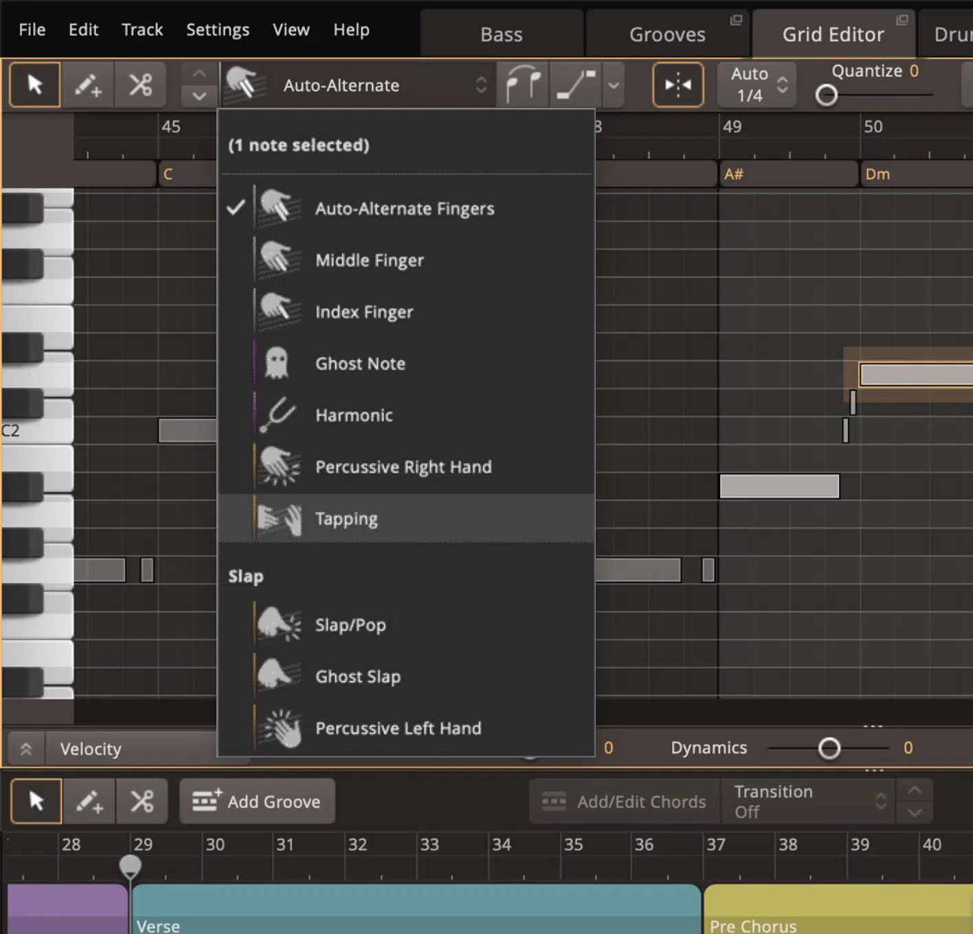 Ezbass Articulation - Unison