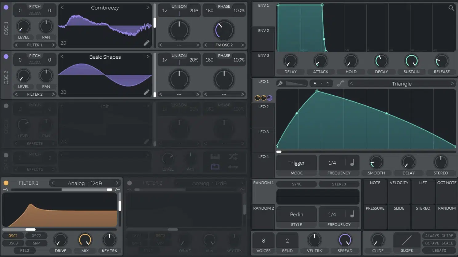 FM synthesis bass - Unison