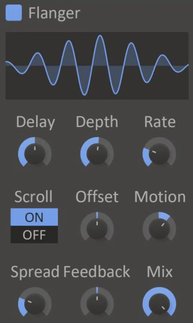 Flanger Parameters - Unison