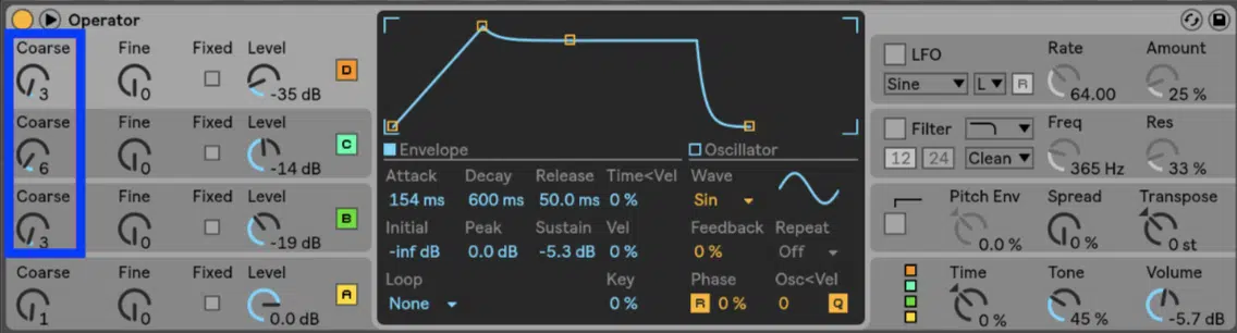 Fm synthesis 3 - Unison