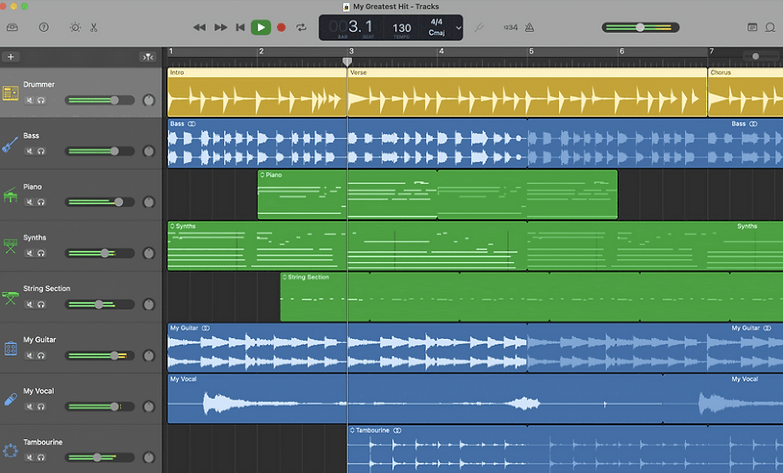 GarageBand Mixing and Mastering - Unison