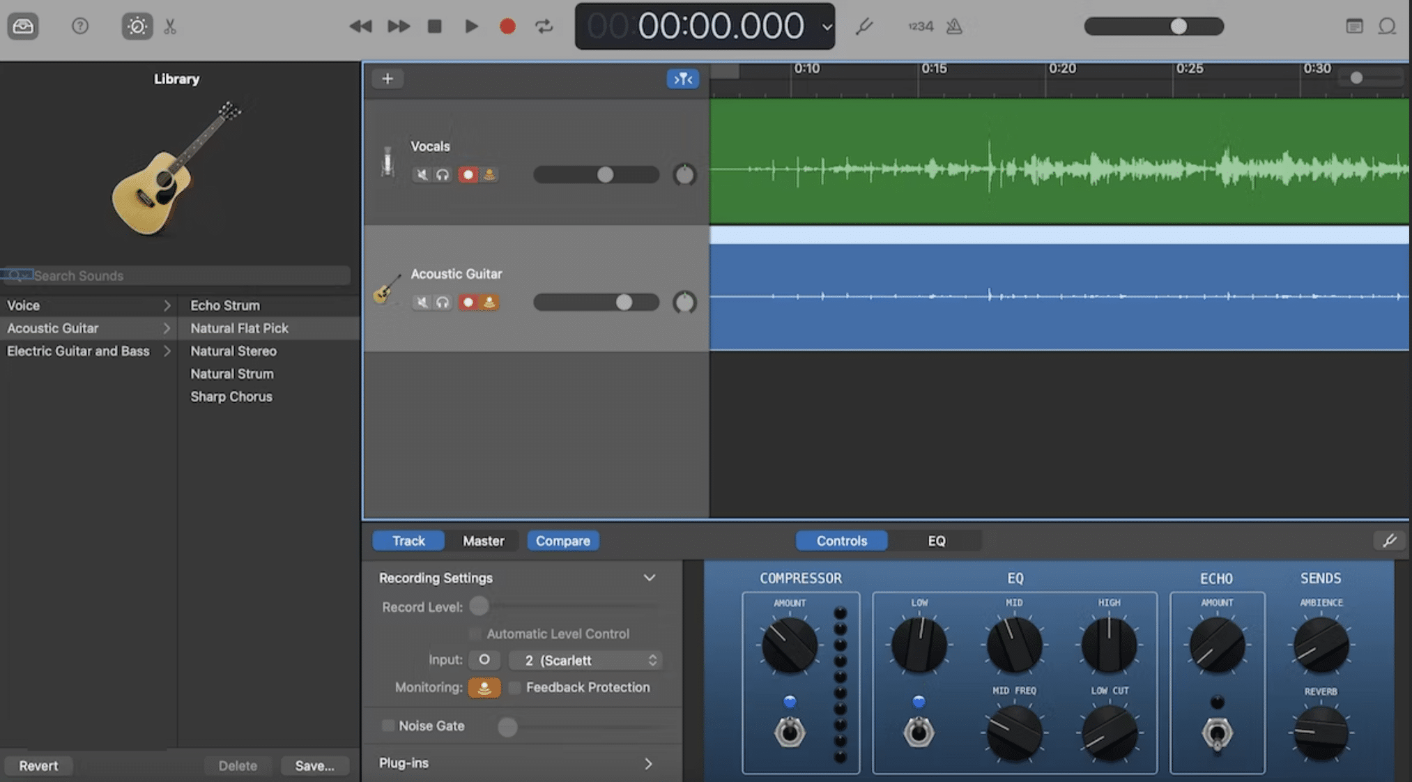 GarageBand Recording 2 - Unison