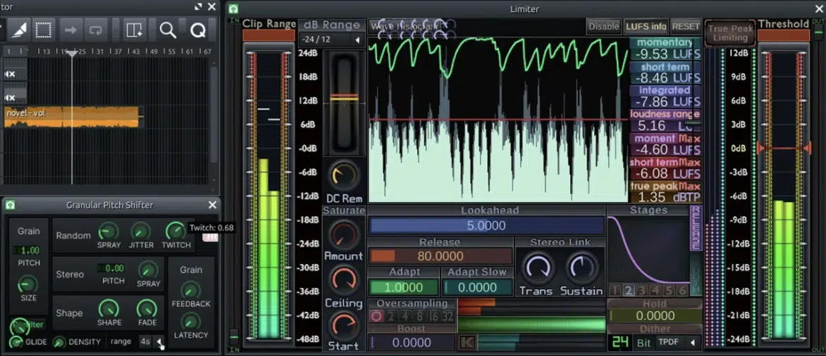 Granular pitch shift - Unison