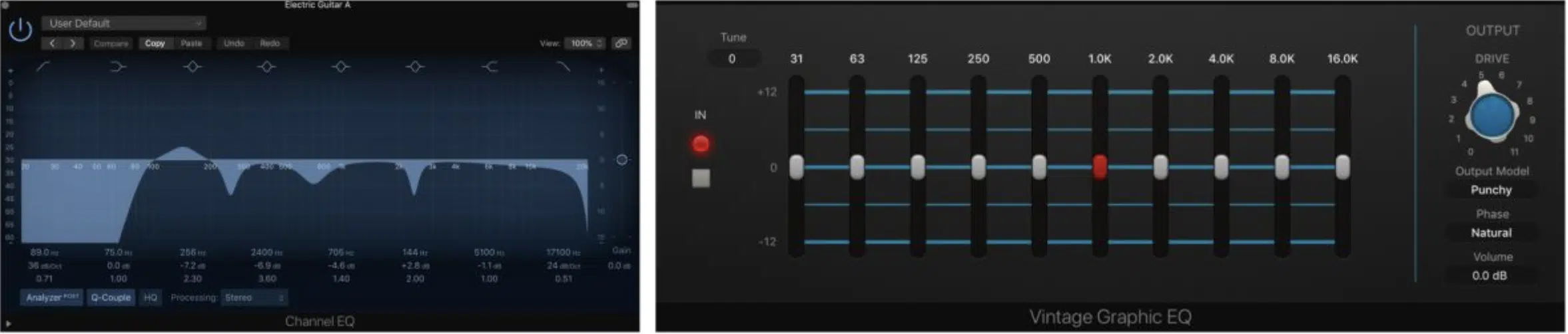 Graphic EQ vs Parametric - Unison