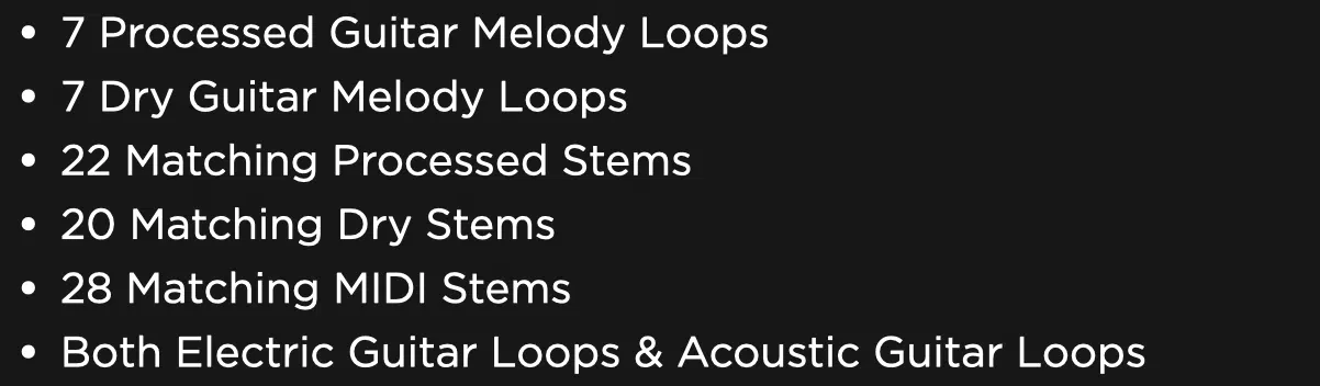 Guitar Loops Inclusion - Unison