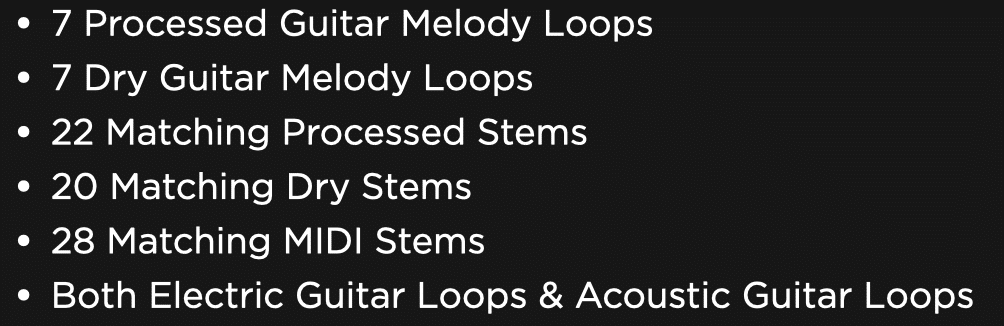 Guitar Loops Specs - Unison