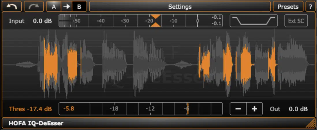 HOFA IQ Series DeEsser - Unison