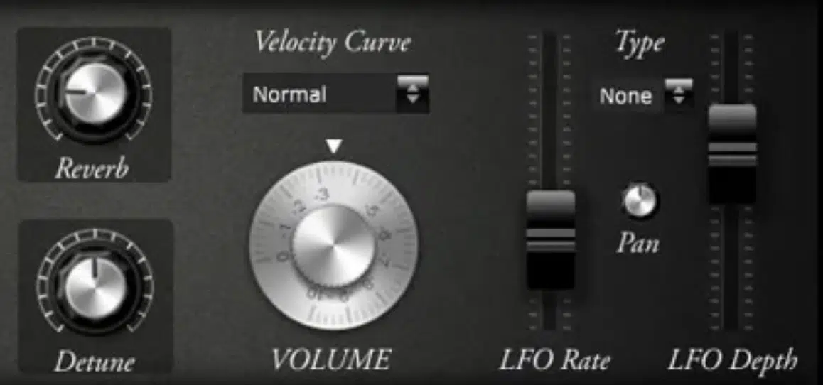 Keyzone Classic Reverb Detune LFO Volume Velocity - Unison