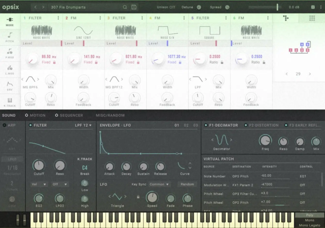 Korg opsix native - Unison