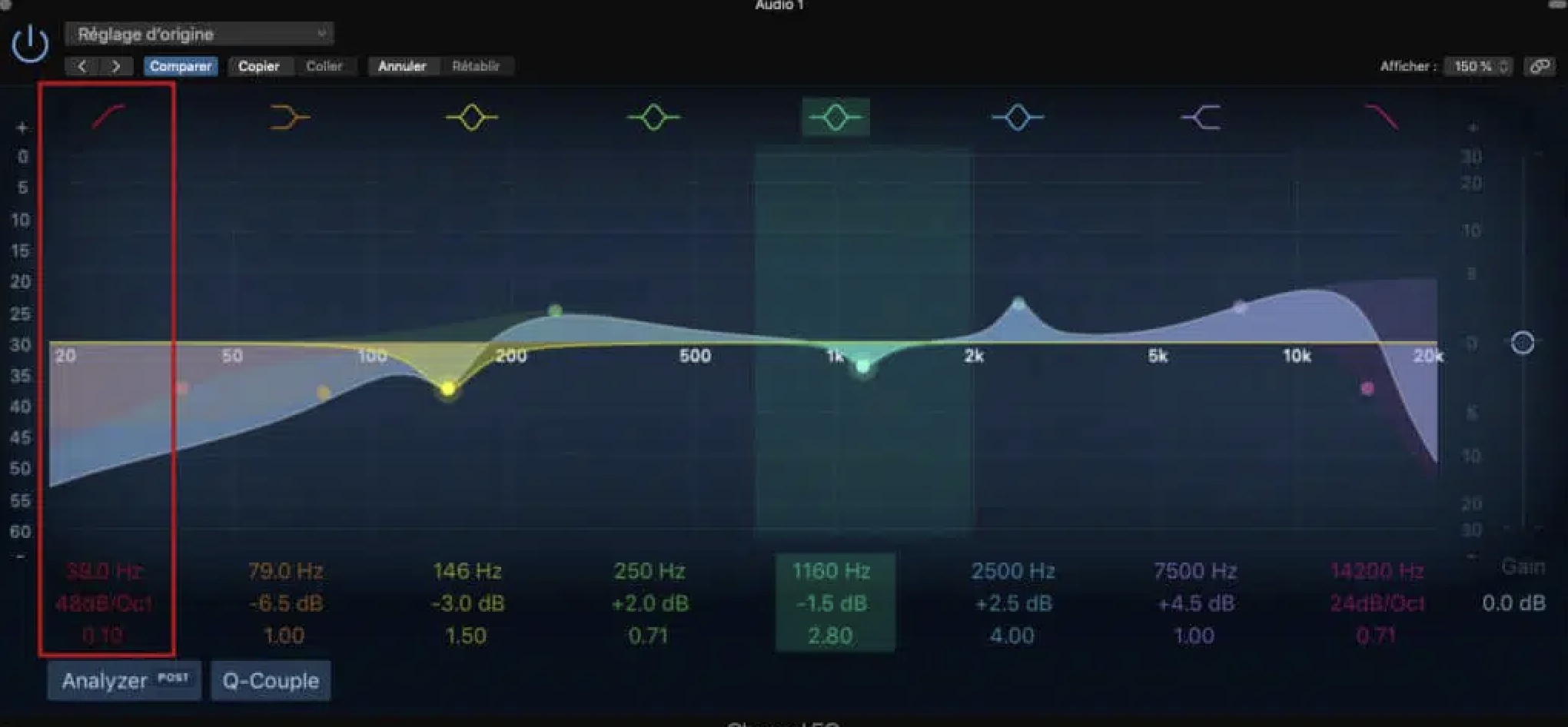 Logic Pro Channel EQ - Unison