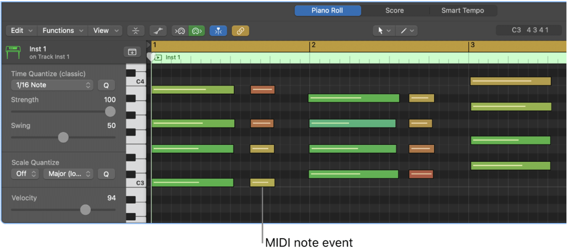 Logic Pro MIDI - Unison