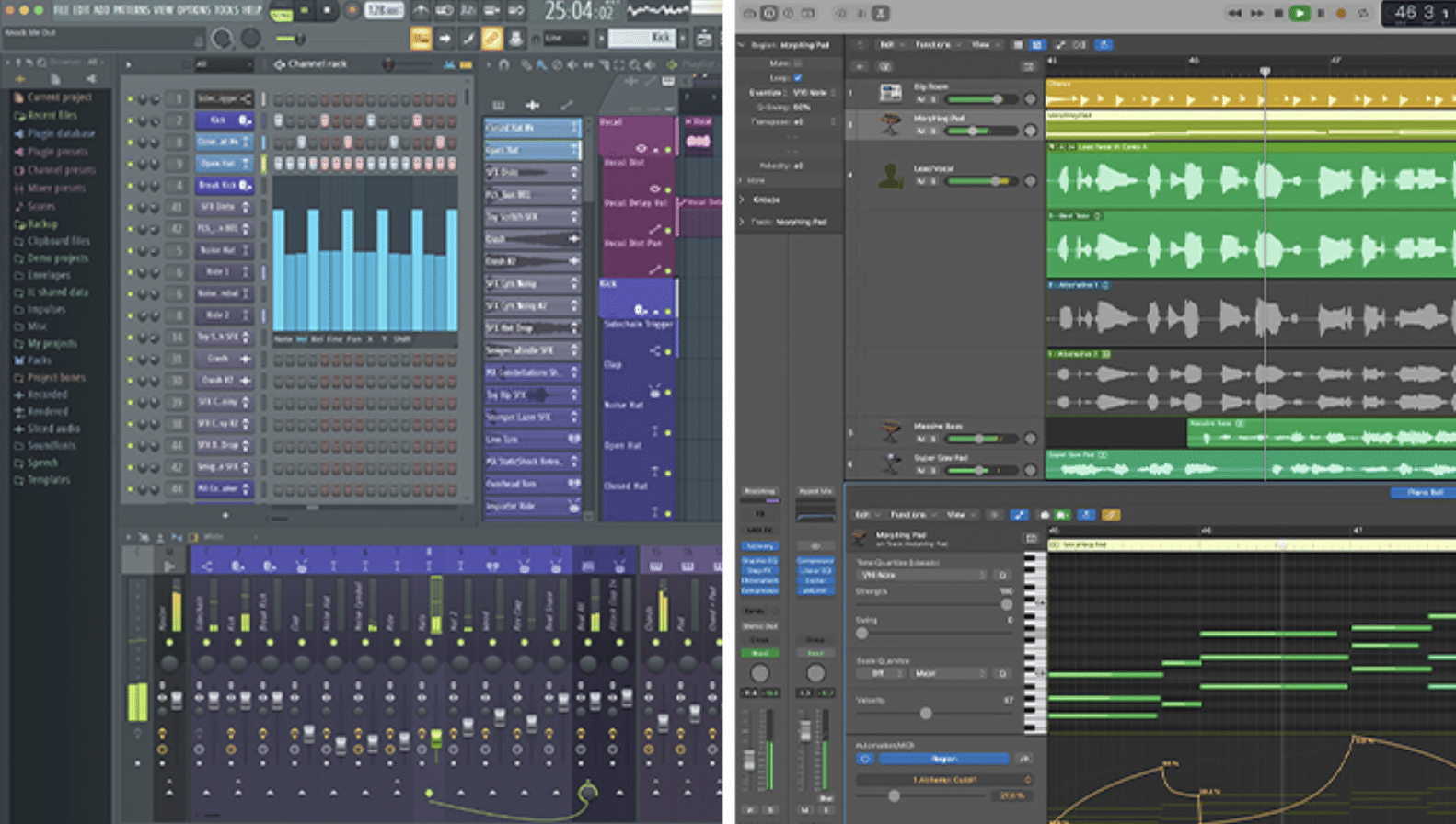 Logic Pro vs FL 4 - Unison