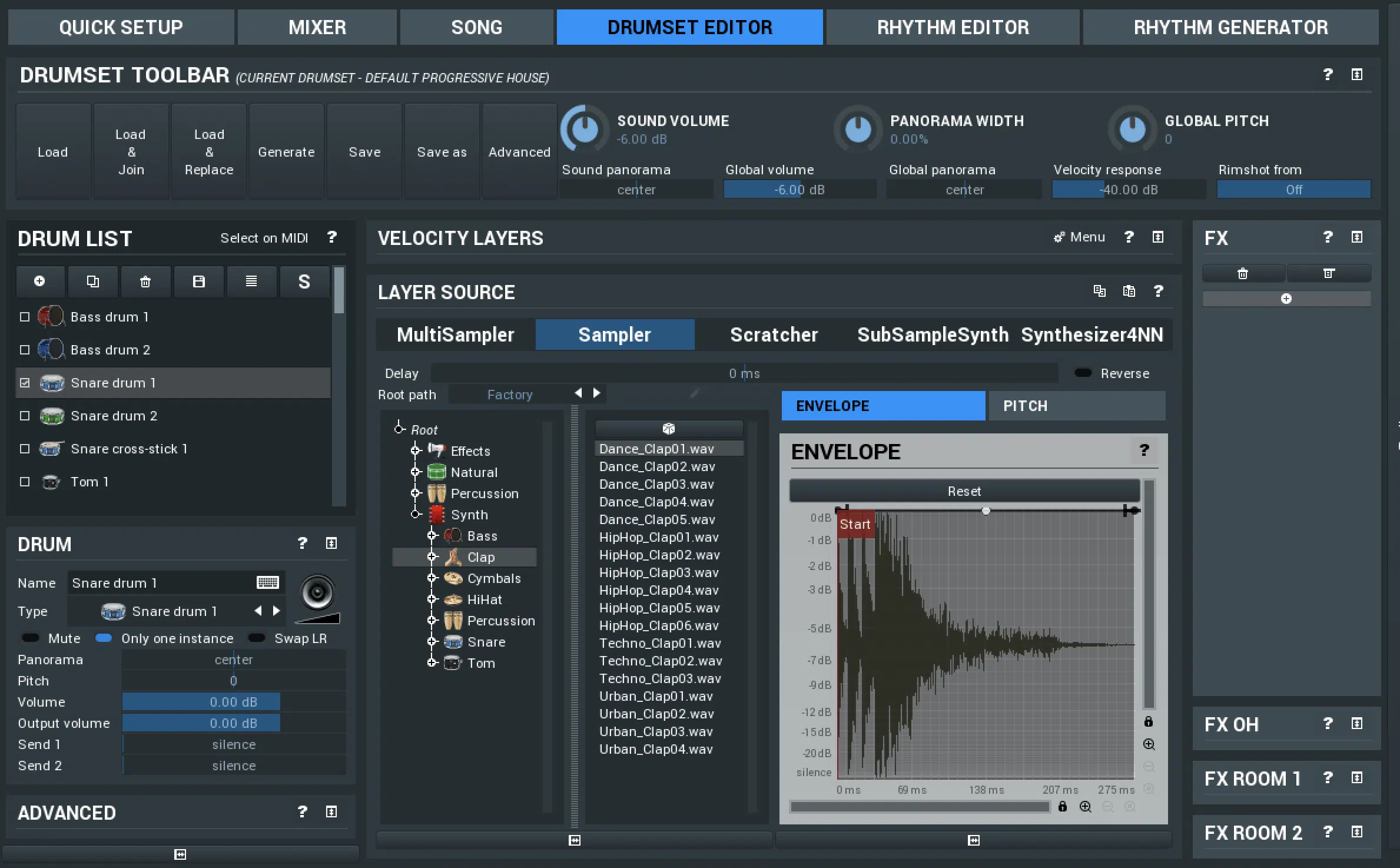 MDrummer Editor - Unison