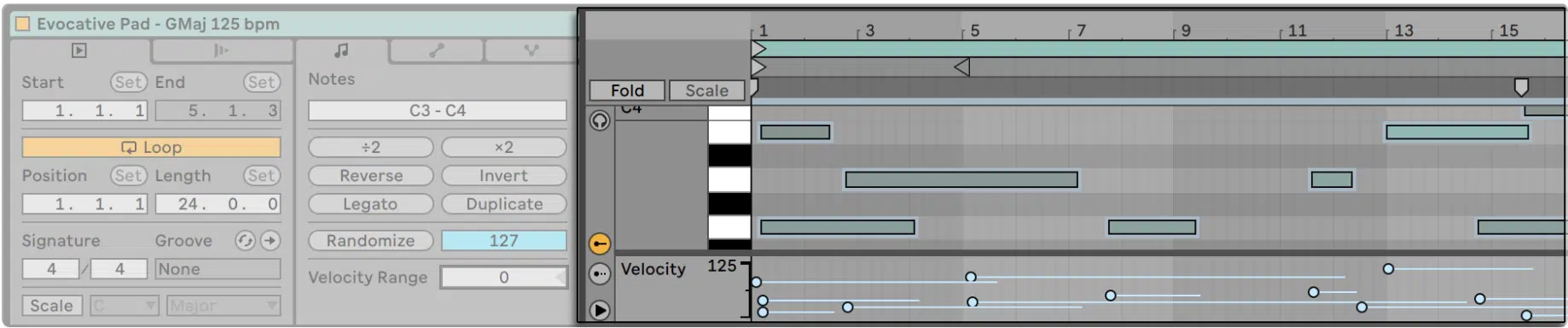 MIDI Notes - Unison