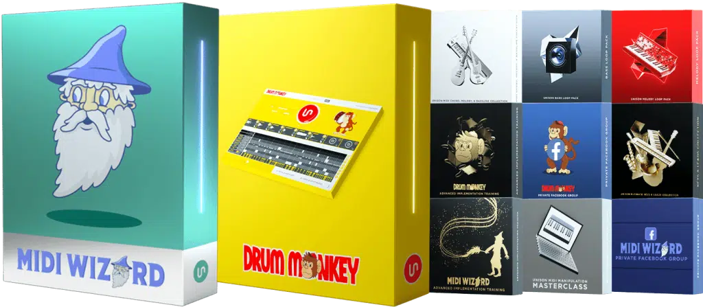 MIDI Wizard Drum Monkey Plug In Bundle Art TinyPNG - Unison