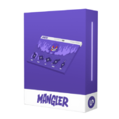 A purple software box labeled "Unison Mangler + 5 Free Bonuses," featuring a stylized interface with cartoonish graphics, includes enticing free bonuses.